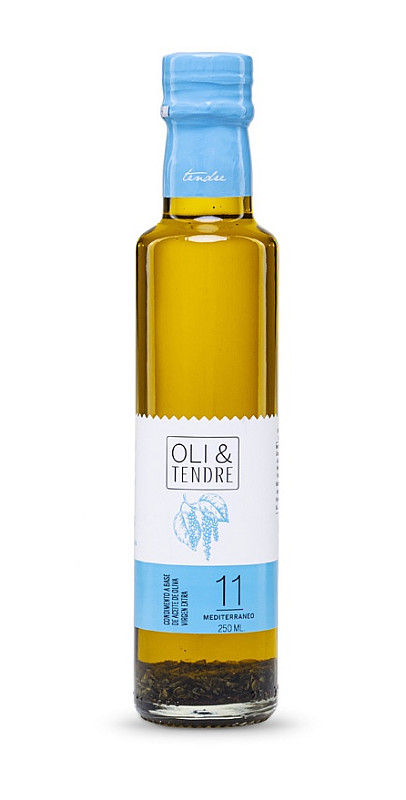Olivový olej EL TENDRE - pikantní, s příchutí středomořských bylinek - 250 ml